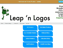 Tablet Screenshot of leapnlogos.com